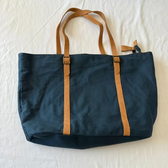 Hearth and Hand by Magnolia Navy Canvas Tote - Picture 1 of 3